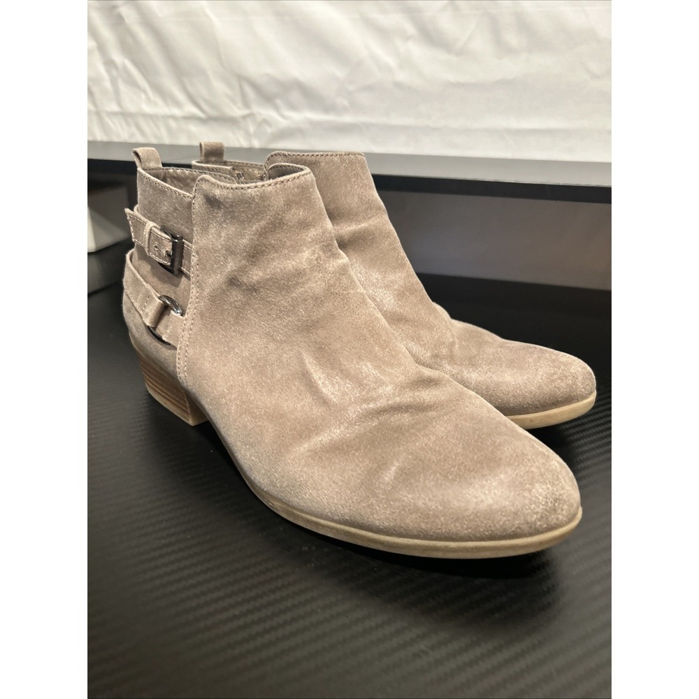 Lauren Blackwell  Ankle Booties Side‎ Zip Block Heel Shoes Womens 9
